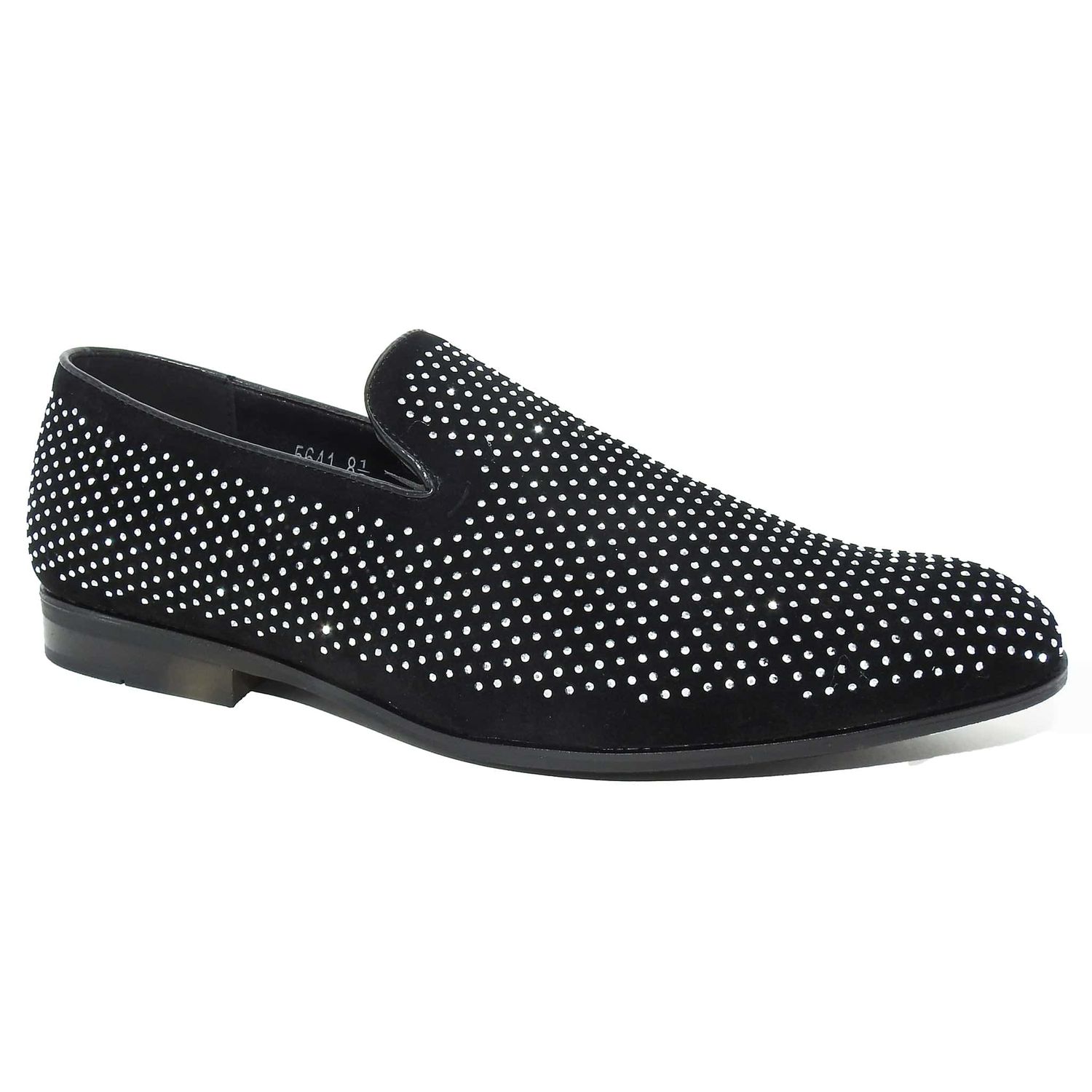 ROMARIO PROM SHOES WITH RHINESTONES , Color: SILVER, Size: 9