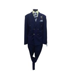 2PC SLIM FIT SUIT WITH GOLD BUTTON 