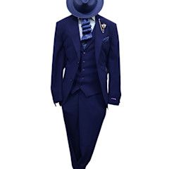 CANUTI MODERN 3PC HOUNDSTOOTH SUIT 