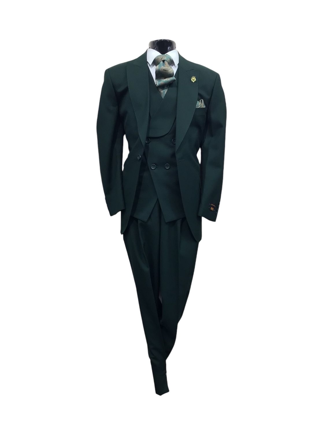 3PC SUIT WITH A DOUBLE BREASTED , Color: VEST, Size: 50L/44W