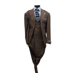 3PC SOLID MODERN FIT SUIT 