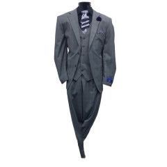 3 PC PAILD SUIT STRETCH FABRIC 