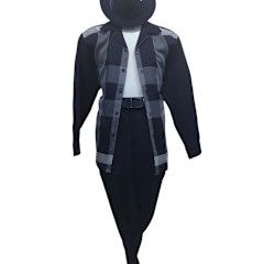 3 PC CHECKERED SUIT 