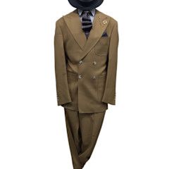 2PC D.B SUIT WITH GOLD BUTTONS 