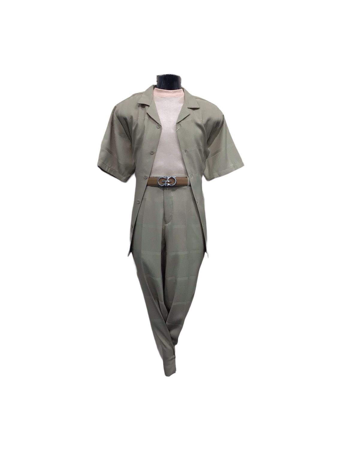 STACY ADAMS 2PC STACY ADAMS SHORT SET , Color: TAUPE, Size: XL/38W