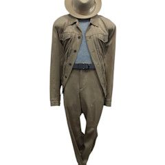 FANCY 2PC SUEDE LIESURE SUIT