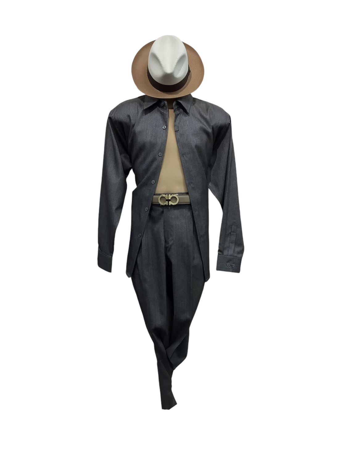 CASUAL SOLID 2PC WALKING SUIT , Color: OD, Size: 2XL/42