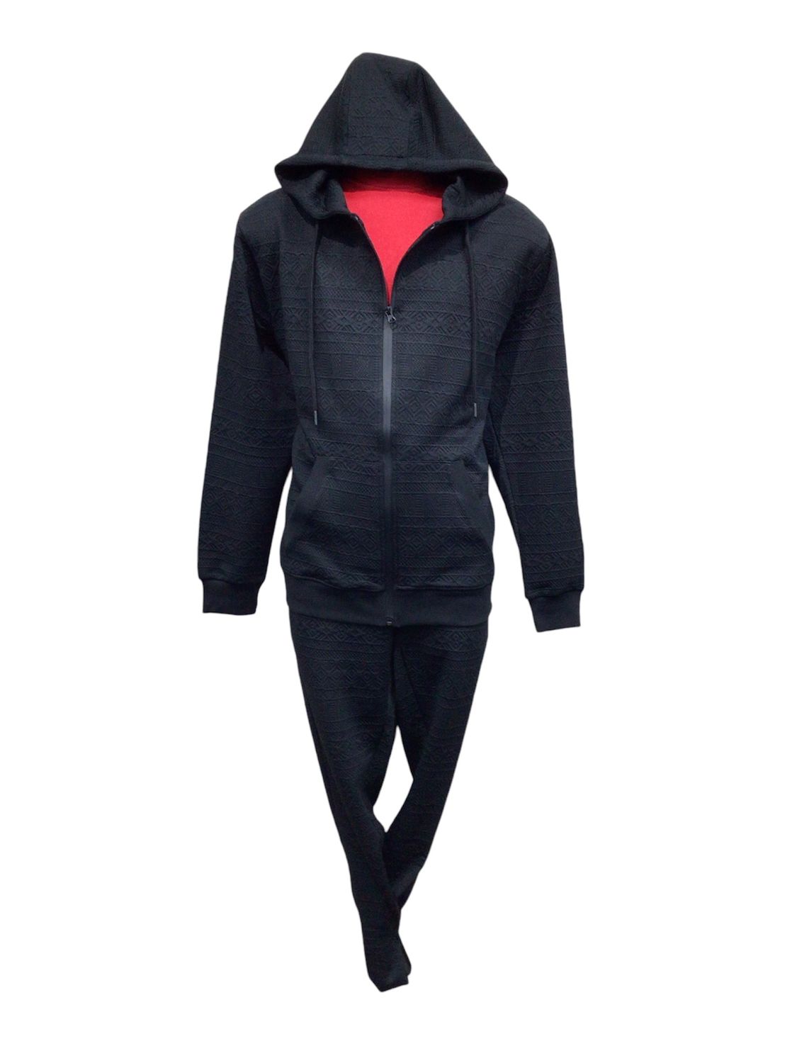 ARTYZEN HOODIE TRACK SET BLACKTHER, Color: BLACK, Size: 2XL