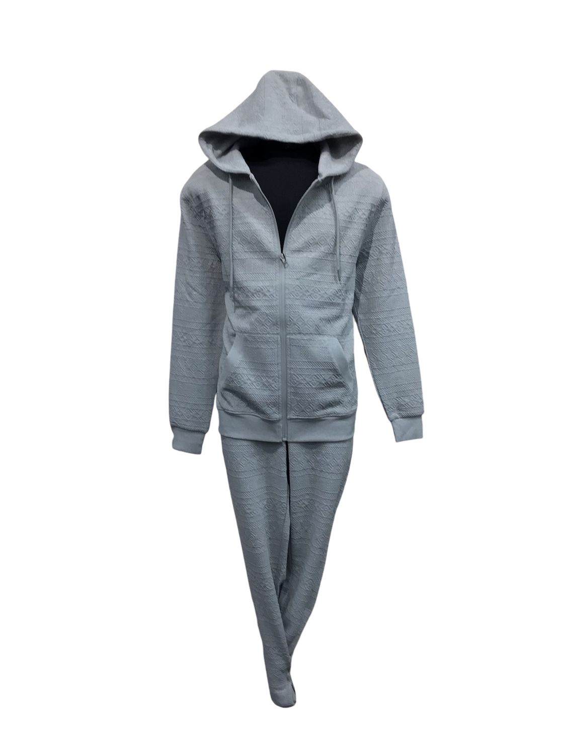 ARTYZEN HOODIE TRACK SET HEATHER , Color: GREY, Size: 4XL