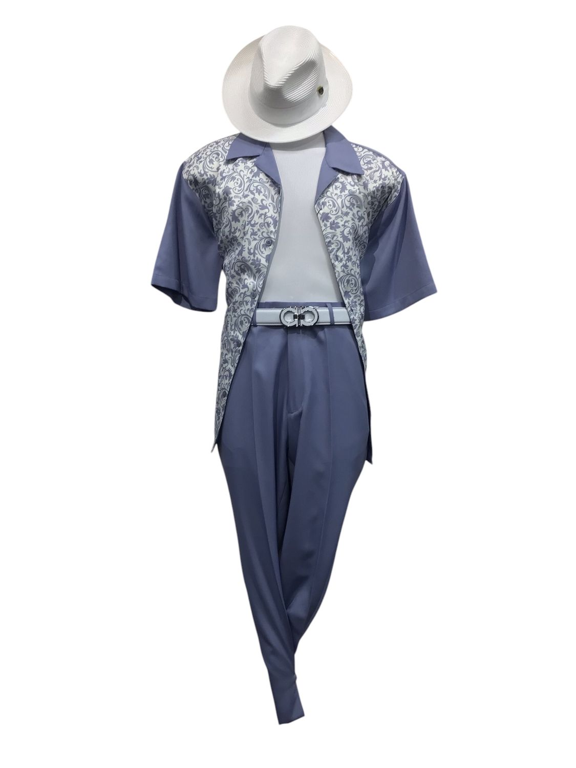 2PC SHORT SLEEVE LEISURE SUIT , Color: GUMMETA, Size: M/33