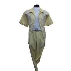 2PC LIESURE SET SHORT SLEEVE LACE TRIM 