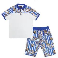 2PC FROSTY POLY POLO SET 
