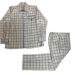 2 PIECE LONG SLEEVE PLAID LIESURE SET 