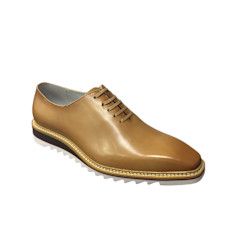 OXFORD LACE UP LEATHER RUBBER SOLE SHOE