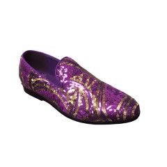 MENS ZEBRA PATTERN LOAFERS