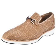 MEGABALL CASUCAL TEXTILE PRINTED BUCKLE SHOES
