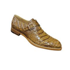 GIGOLO CROCODILE MONK STRAP SLIP ON SHOE