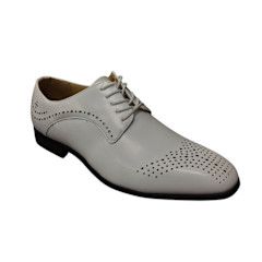 LACE UP DRESS SHOES WITH DESIGN PRINT