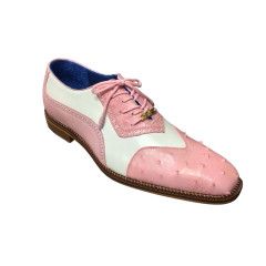BELVEDER LEATHER OSTRICH ROSE