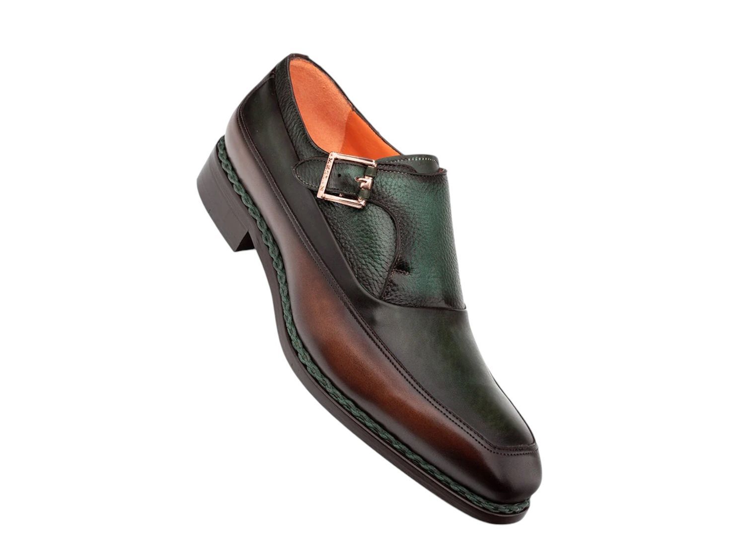 ARTESANO TWO TONED MONK, Color: CHOCOLATE FOREST, Size: 11