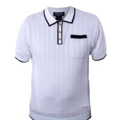 SHORT SLEEVE 3 BUTTON POLO WITH POCKET