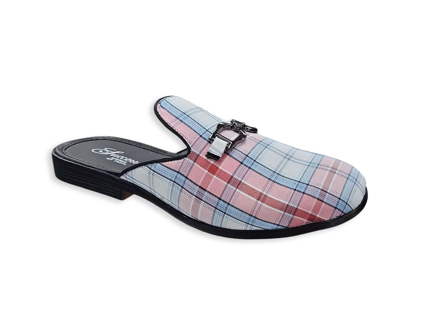 MICRO LUREX PLAID SHOE, Color: PINK, Size: 8