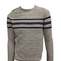 PATTERN KNIT LONG SLEEVE