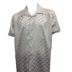 MICRO SHINING SQUARE SHORT SLEEVE SHIRT