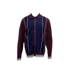 LONG SLEEVE BUTTON DOWN KNIT SHIRT