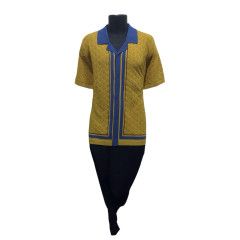 CIGAR KNIT BUTTON UP