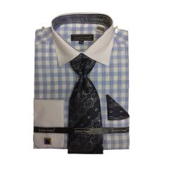 4PC SMALL CHECK PATTERN PASTEL