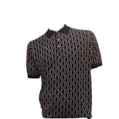 CIGAR POLO KNIT 3 BUTTON SHORT SLEEVE