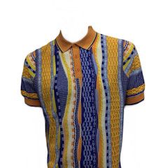 CIGAR SHORT SLEEVE SWEATER POLO KNIT