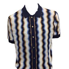 FANCY BUTTON DOWN WITH WAVE TEXTURED SHIRT