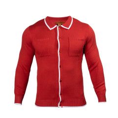 BUTTON UP CARDIGAN WITH TWO FRONT POCKETS