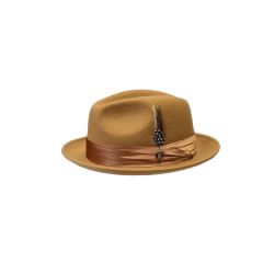 GIOVANI CRUSHABLE WOOL FEDORA HAT