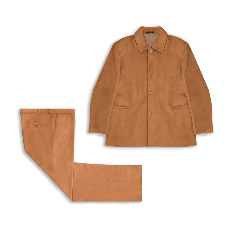 SUEDE CASUAL DRESS WALKING SUIT 