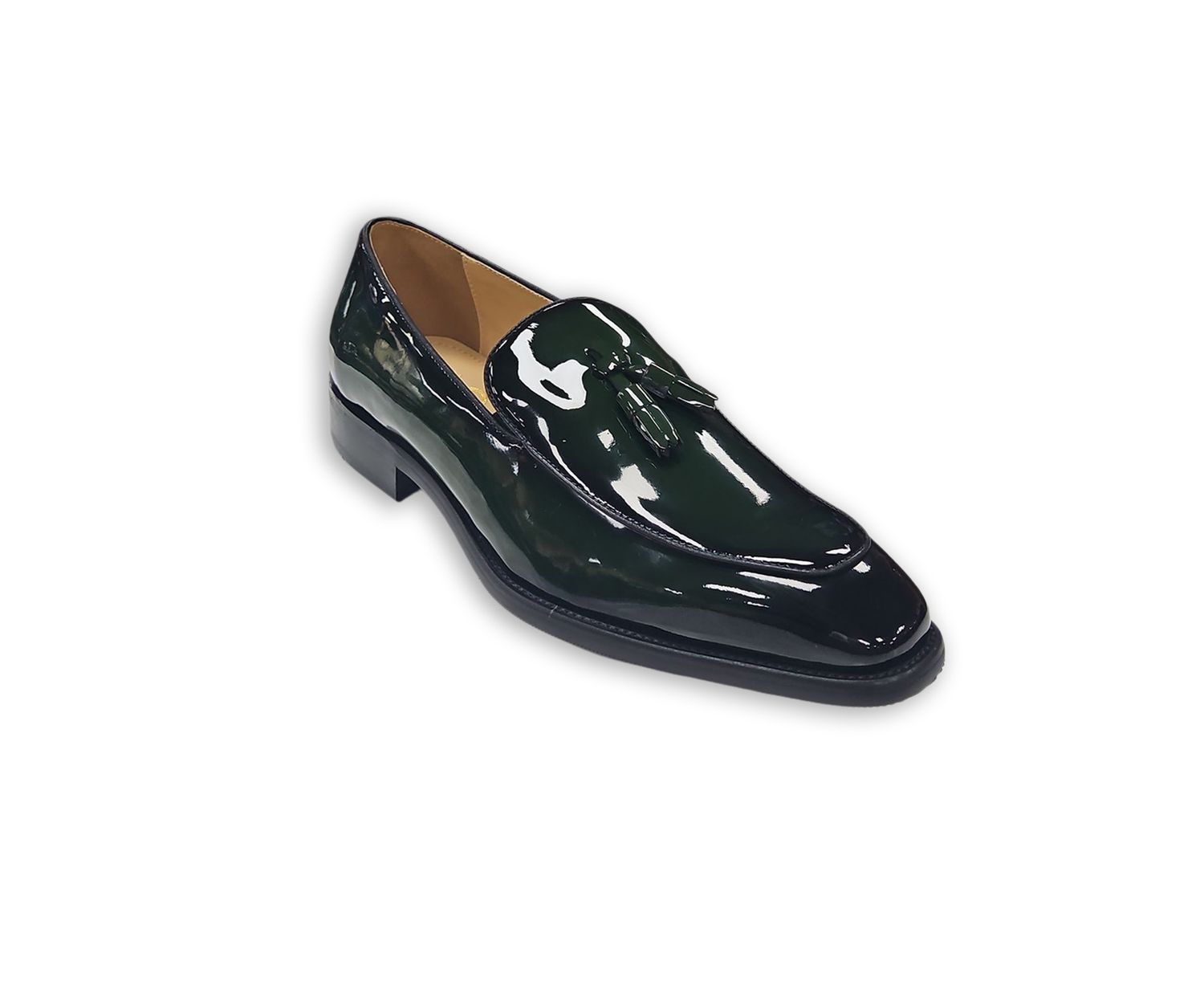 TASSEL STYLE SLIDE IN SHOE, Color: GREEN, Size: 9.5