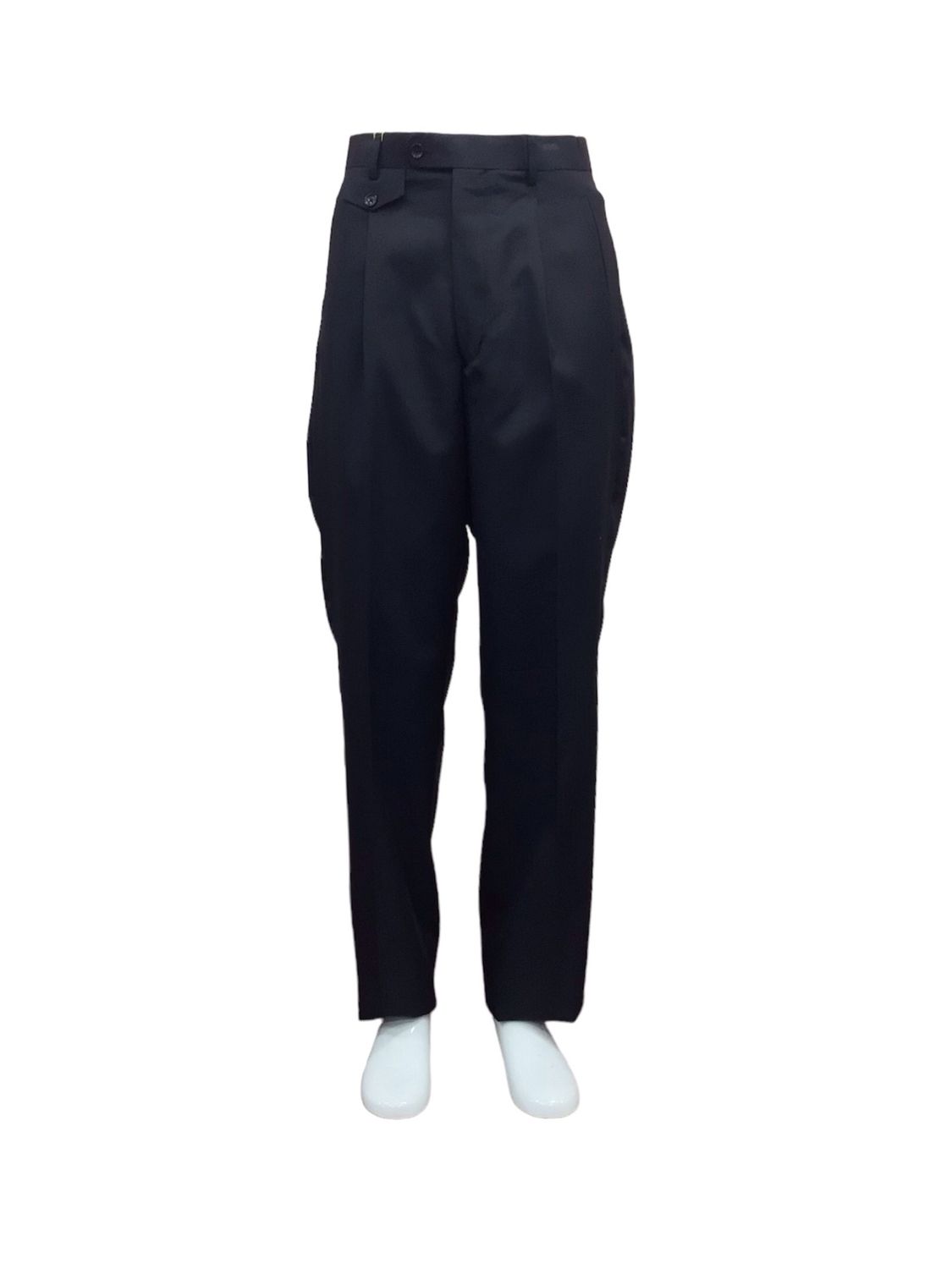 CLASSIC FIT PANTS/SLACKS, Color: BLACK, Size: 32W/32L
