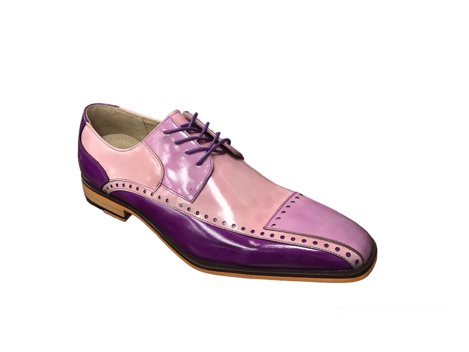 STACY ADAMS PLAZA DRESS SHOES , Color: PURPLE MULTI, Size: 8.5