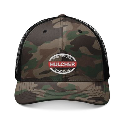 Camo Trucker Hat - Embroidered - HSI