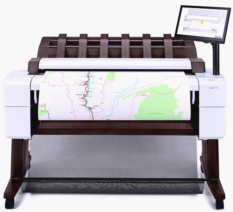 HP DesignJet T2600 Plots "(3) D" per min. Six Color Plotter