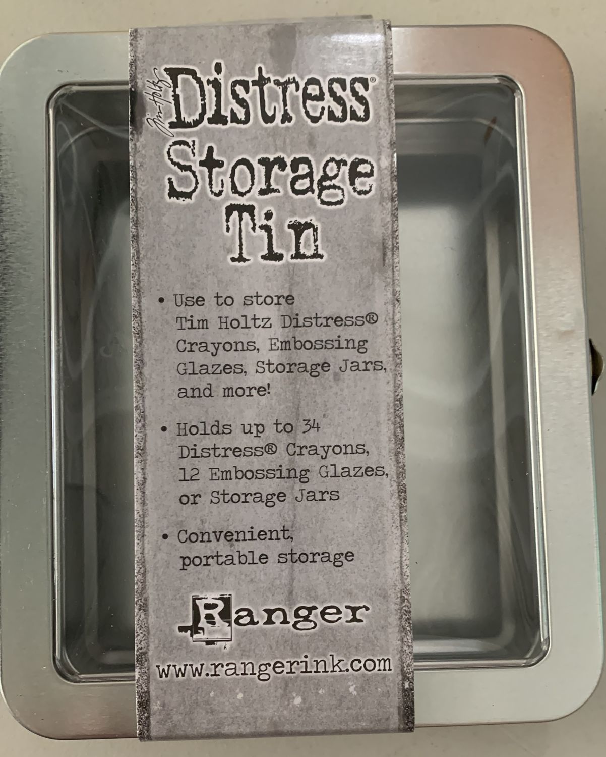 BJR- DISTRESS STORAGE TIN