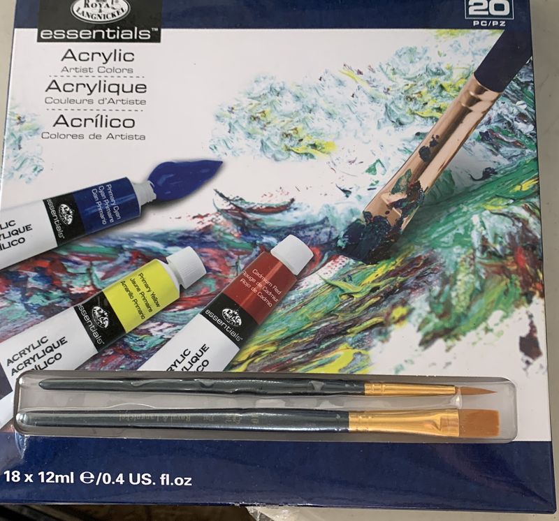 BJR- ACRYLIC PAINT SET- 20 PC SET