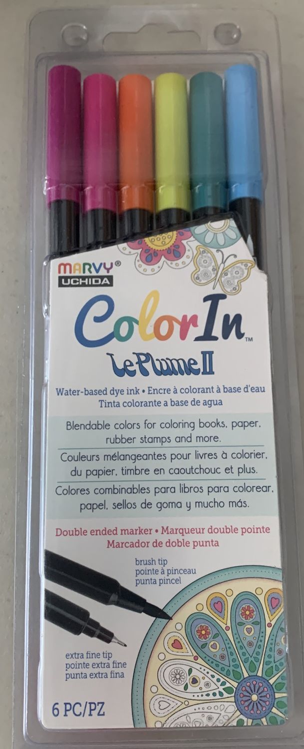 BJR- LEPLUME PENS- BRIGHT- SET OF 6