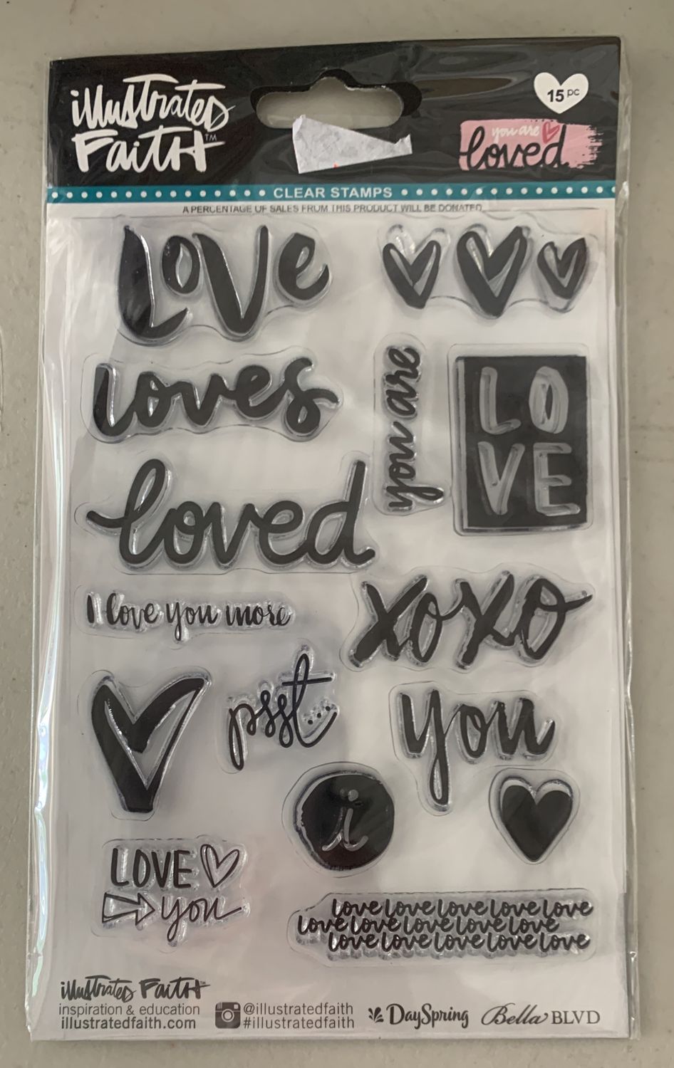 BJR- CLEAR STAMPS- YOU ARE LOVED