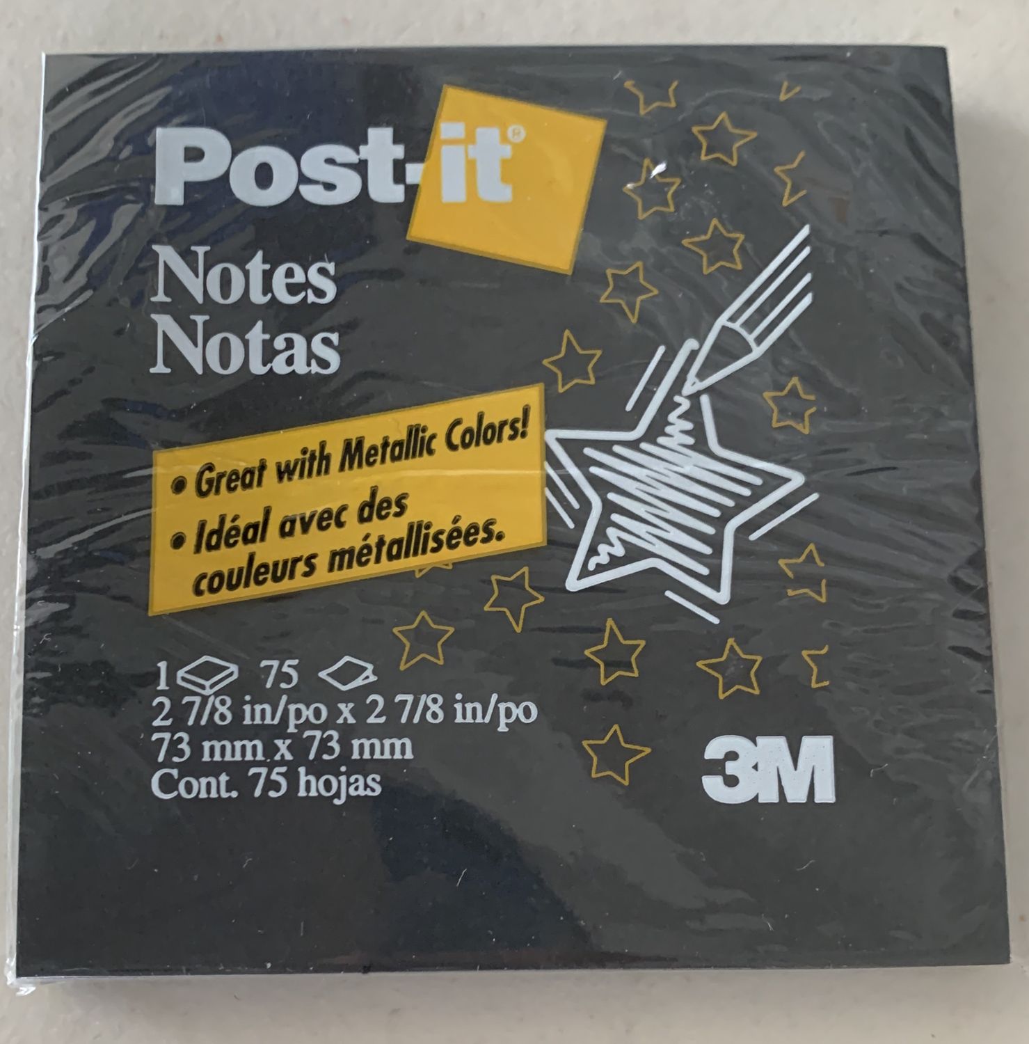 BJR- BLACK POST-IT NOTES