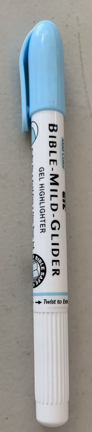 BIBLE MILD GLIDER- BLUE- GEL HIGHLIGHTER