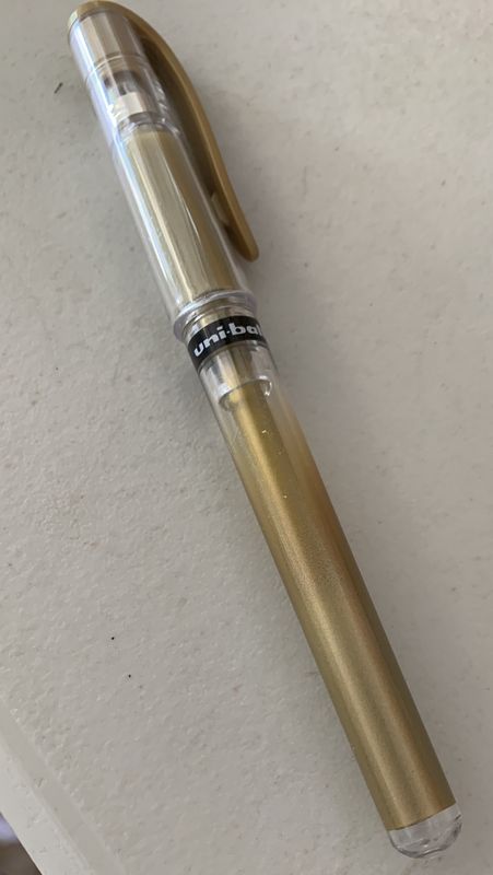 BJR- UNI-BALL GOLD PEN