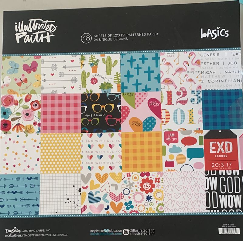 BJR- 12 x 12 PAPER PAD- BASICS